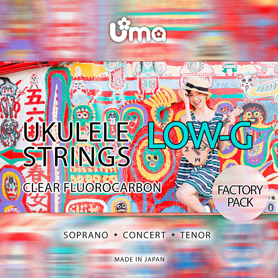 Струны для укулеле Сопрано/Концерт/Тенор UMA Fluorocarbon LOW-G Factory pack