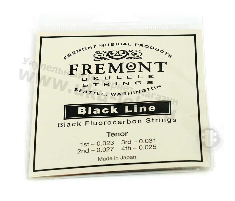 Струны для укулеле Тенор Fremont Black Fluorocarbon Tenor STR-FT