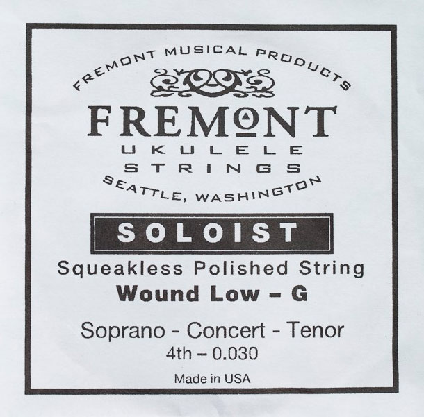 4-я струна для укулеле Сопрано/Концерт/Тенор Fremont Fluorocarbon Fremont Wound Low-G SOLOIST