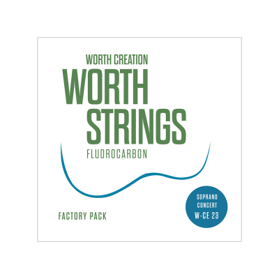 Струны для укулеле Сопрано/Концерт Worth Fluorocarbon W-CE23 Factory pack